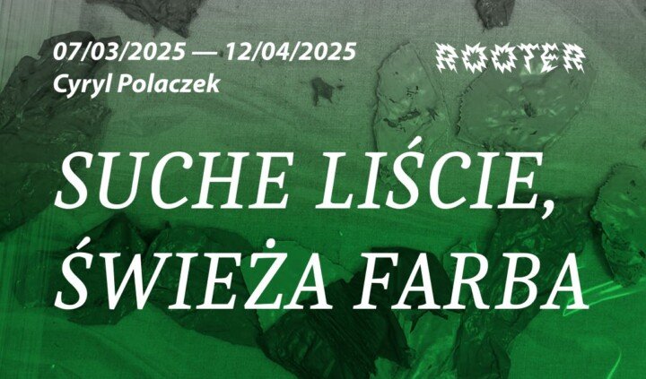 Suche liście, świeża farba