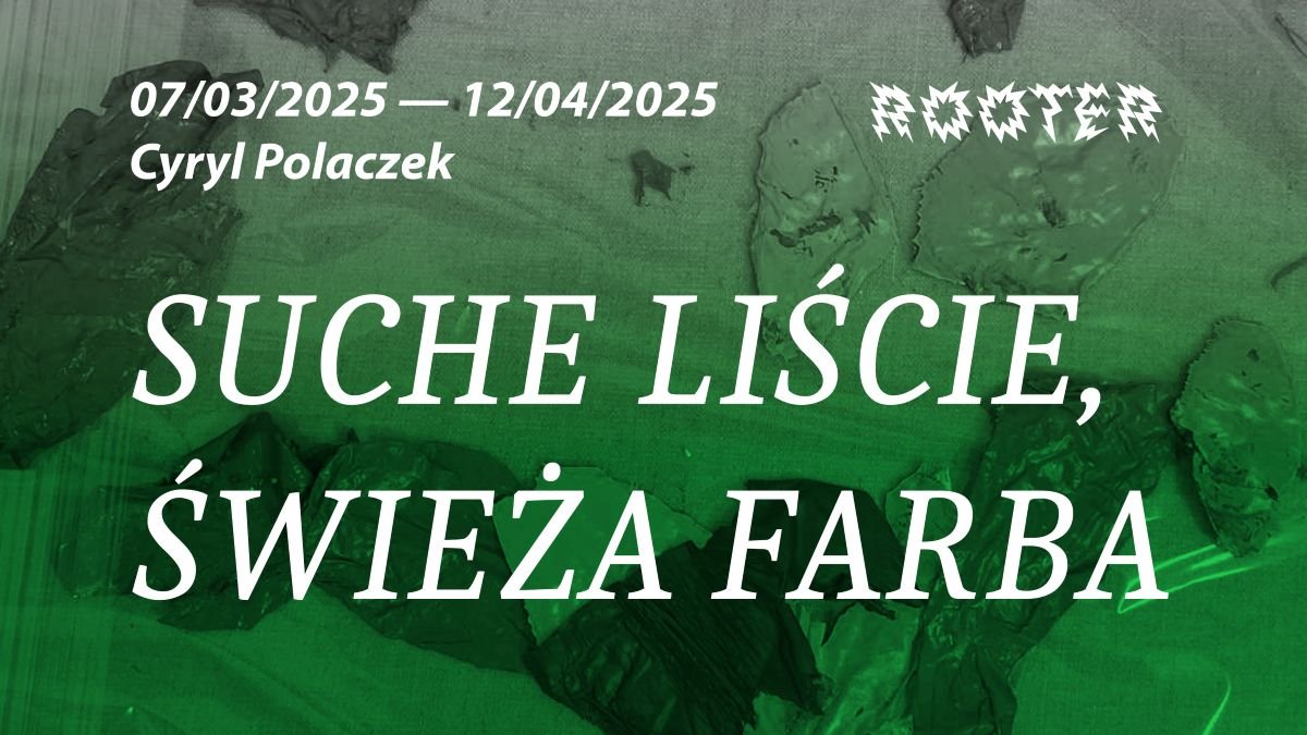 Suche liście, świeża farba
